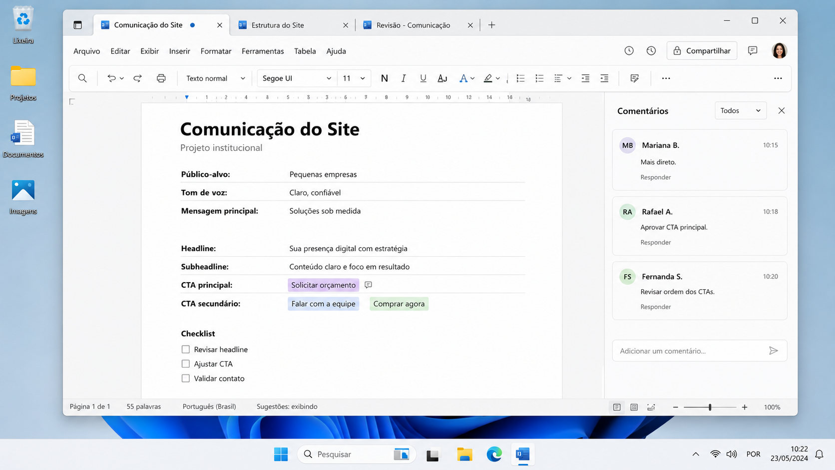 Estratégia de comunicação